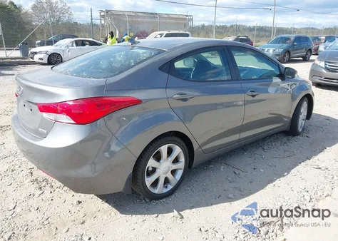 2013 Hyundai Elantra Limited z USA, uszkodzony, nr VIN 5NPDH4AE1DH268107
